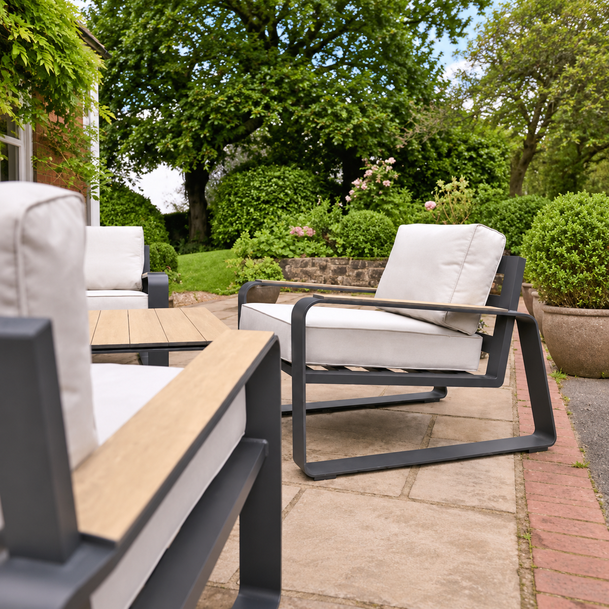 Hex Living Garden Set Anthracite Grey | Premium Outdoor Furniture