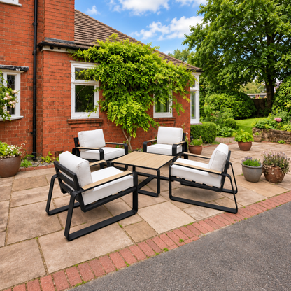 Hex Living Garden Set Graphite Black | Premium Outdoor Furniture