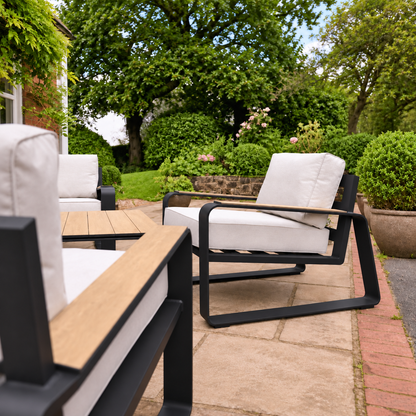 Hex Living Garden Set Graphite Black | Premium Outdoor Furniture