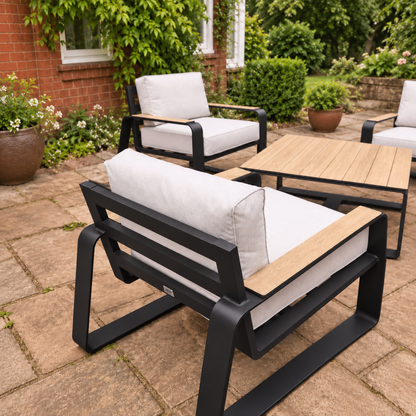 Hex Living Garden Set Graphite Black | Premium Outdoor Furniture