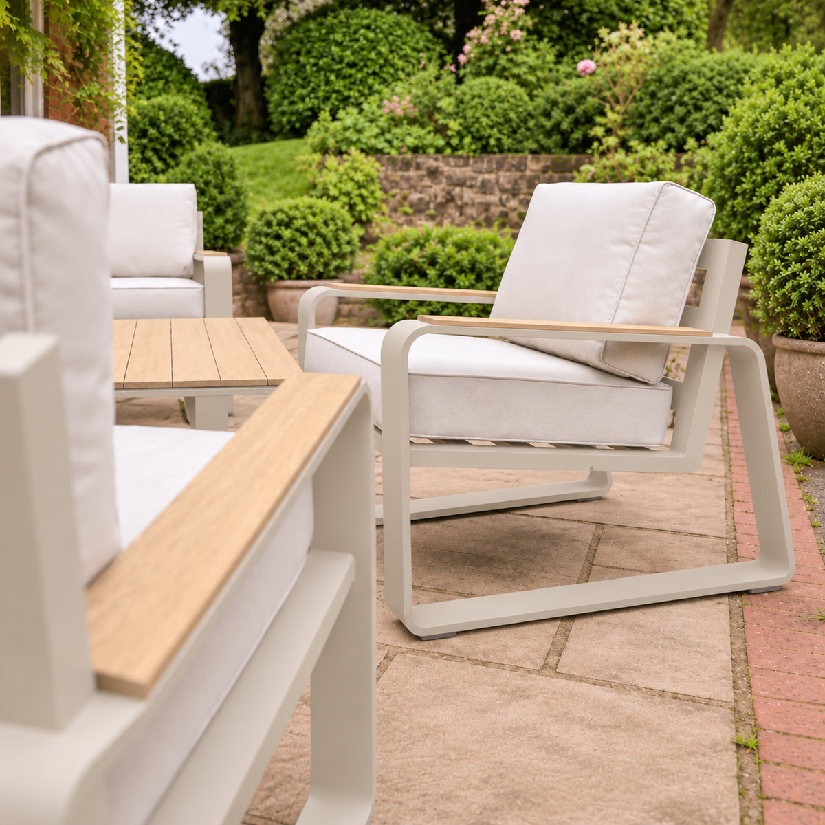 Hex Living Garden Set Pebble Grey | Premium Outdoor Furniture