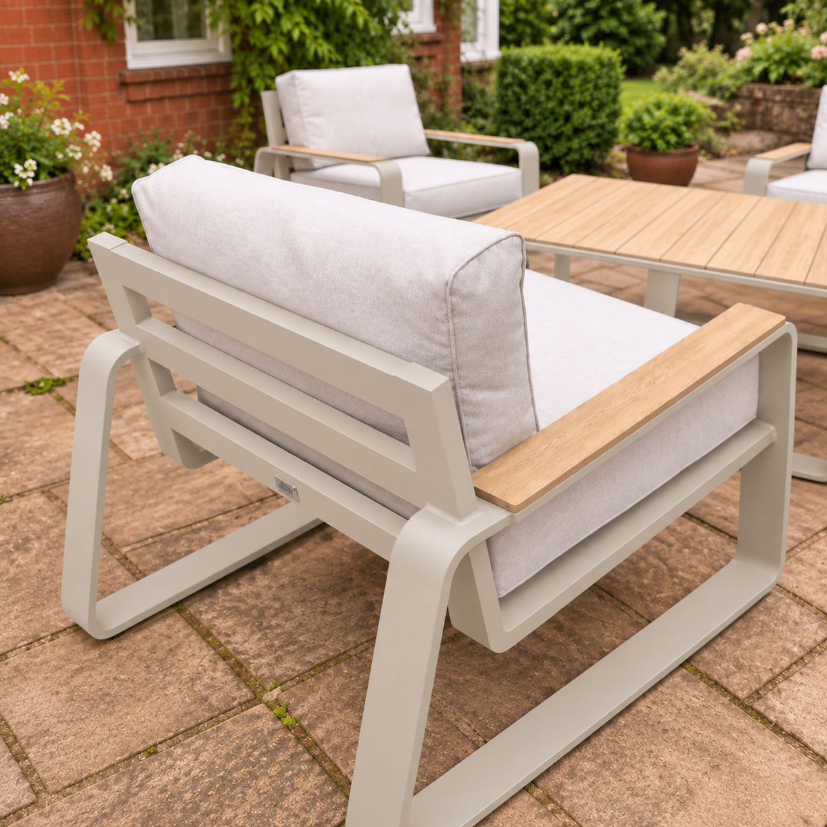Hex Living Garden Set Pebble Grey | Premium Outdoor Furniture