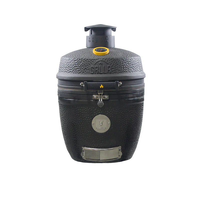 GRLLR Outdoor Kitchen U Shap Sink 5 Burner Fridge and Kamado