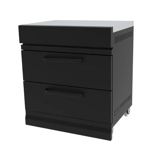 GRLLR Connect Storage Unit | Outdoor Kitchen Drawer Cabinet with Stainless Steel Worktop