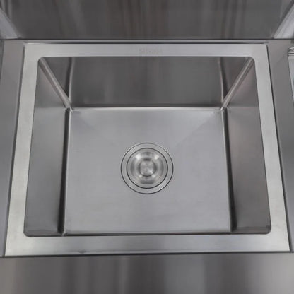 GRLLR Connect L-Shaped Modular Outdoor Kitchen with Kamado Grill, Sink, Stove & Fridge | Garden Kitchen UK