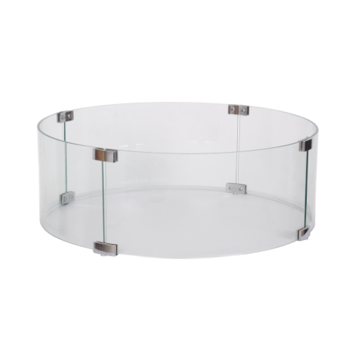 Happy Cocooning Round Glass Windscreen XL Fire Table