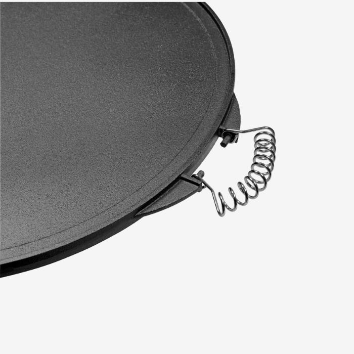 Reversible Cast Iron Grill Plate for Open Fire Cooking – 47cm