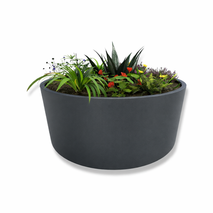 Henley Cylindrical Steel Planter Garden Planter UK