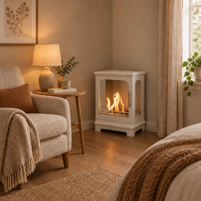 ScandiFlames Honolulu White Bioethanol Stove