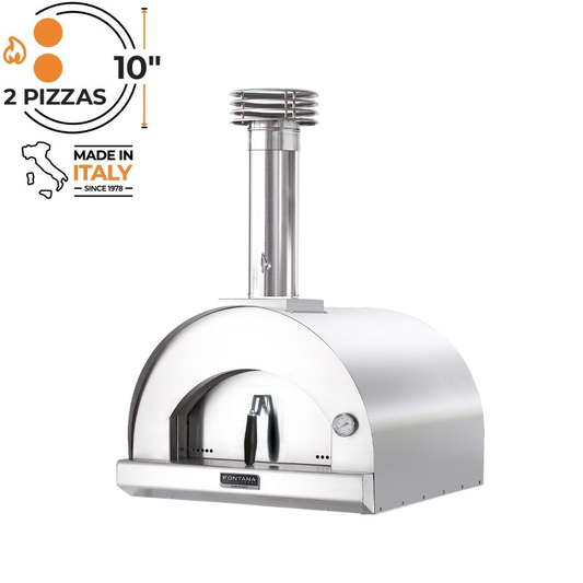 Fontana, Stainless Steel,  Margherita,  Build in, Wood-Fired Pizza Oven