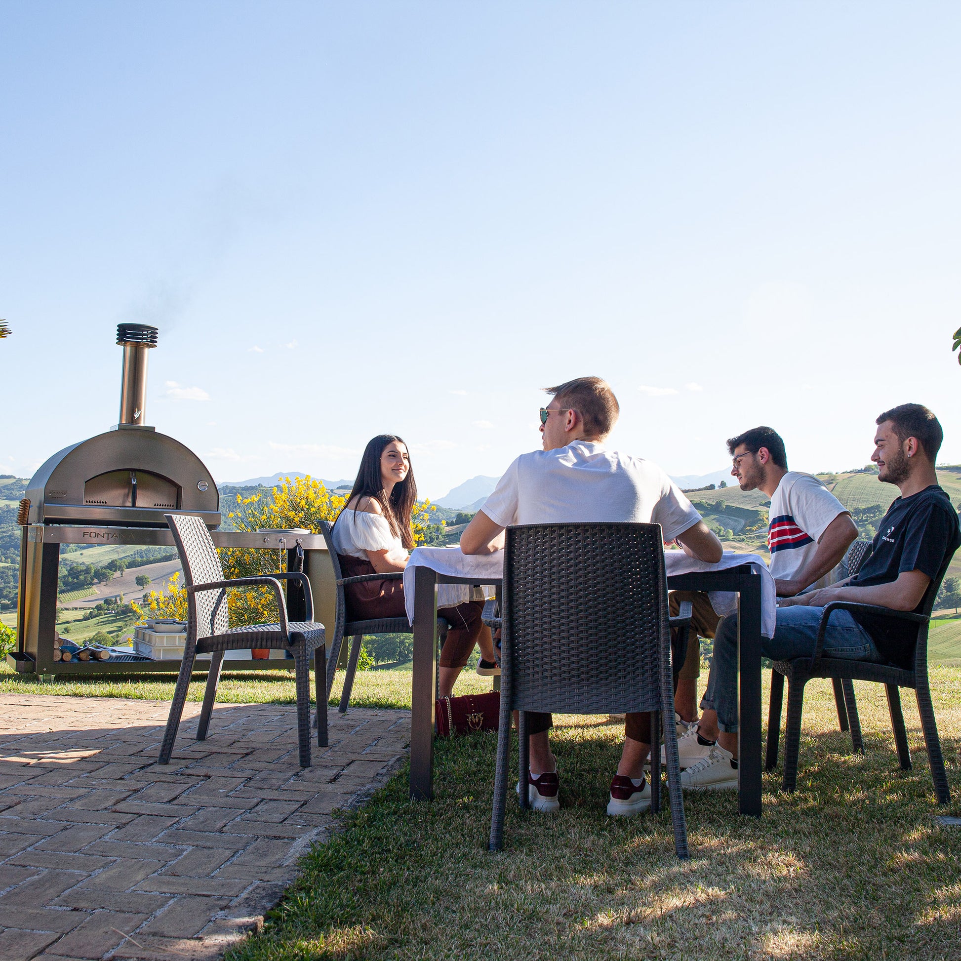 Fontana,  Margherita,  Rosso,  Build in,  Wood Fired Pizza Oven