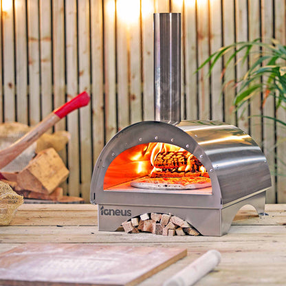 Igneus Minimo Portable Wood Fired Pizza Oven Stainless Steel