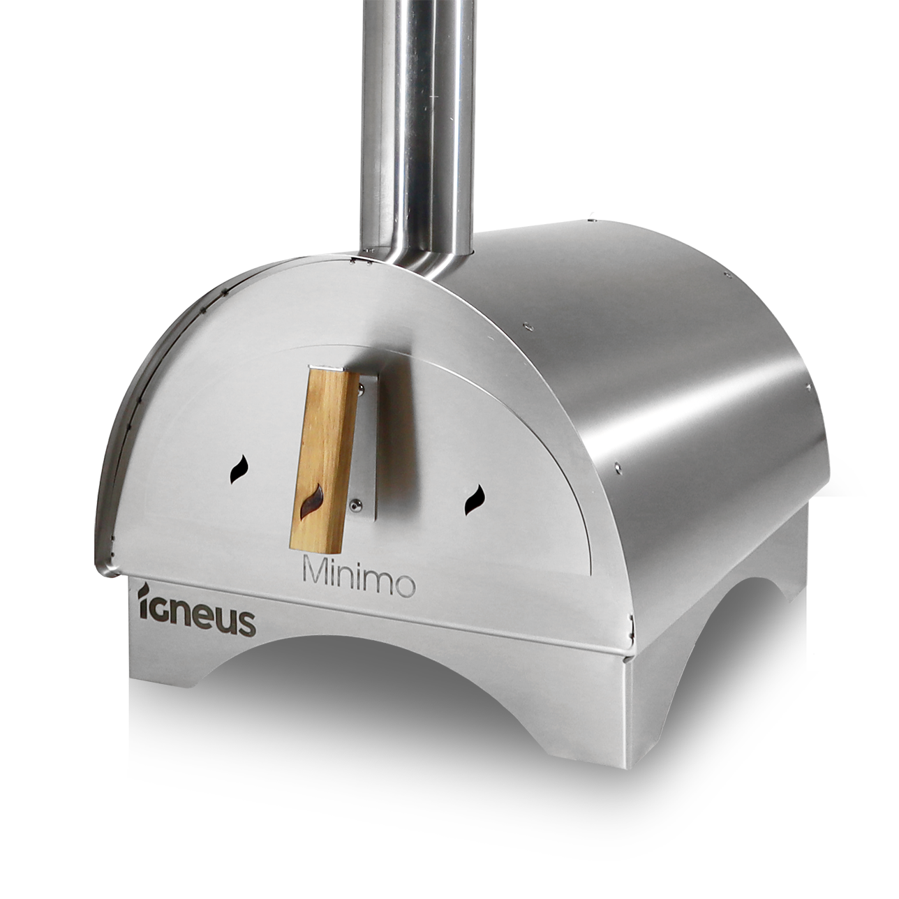 Igneus Minimo Portable Wood Fired Pizza Oven stainless steel