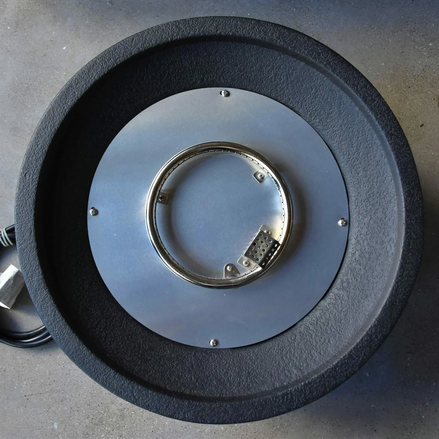 Elementi, Jefferson Fire Bowl, Glass-Fibre Reinforced Concrete Outdoor Propane, 40,000 BTUs