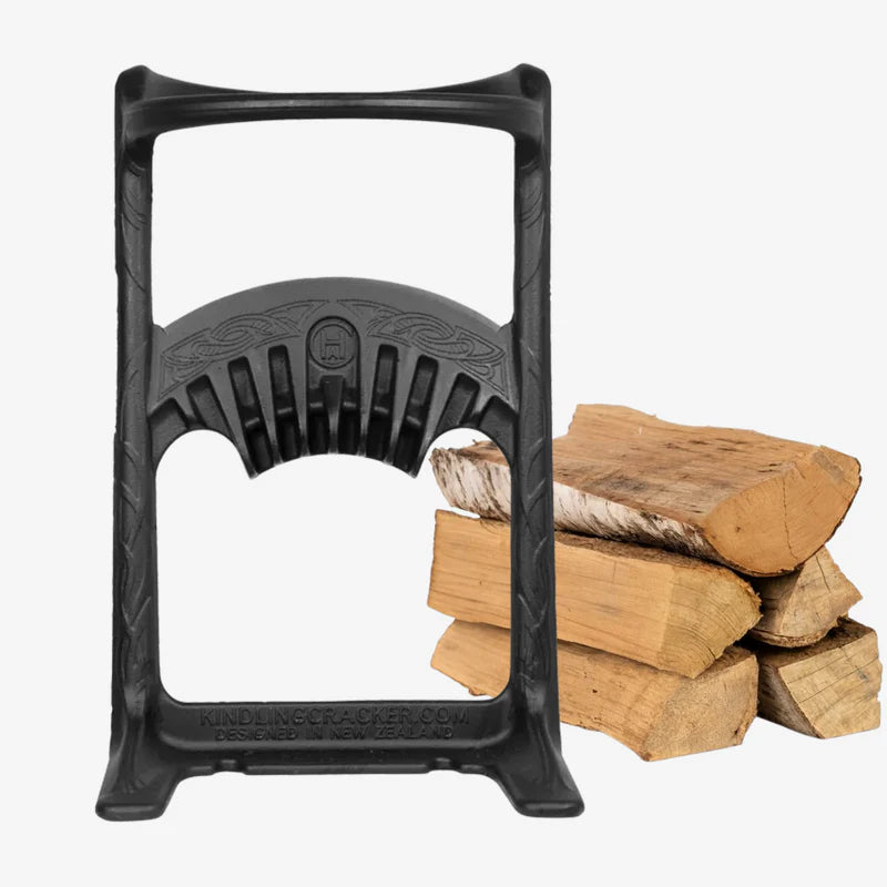 Kindling Cracker King – Safe Firewood Splitter | Large Cast Iron Tool