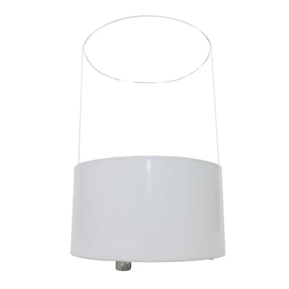 ScandiFlames Kennington White Round Tabletop Bioethanol Fireplace