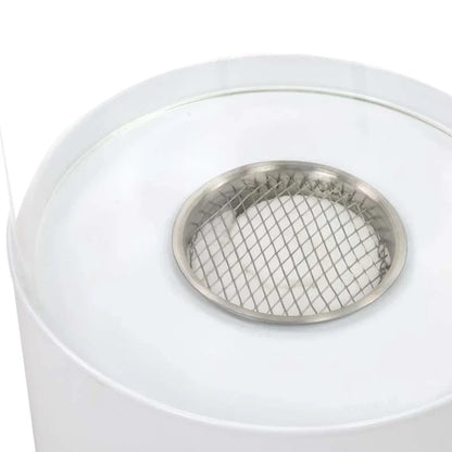 ScandiFlames Kennington White Round Tabletop Bioethanol Fireplace