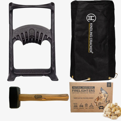 Kindling Cracker™ King Premium Bundle – Safe Firewood Splitting Kit