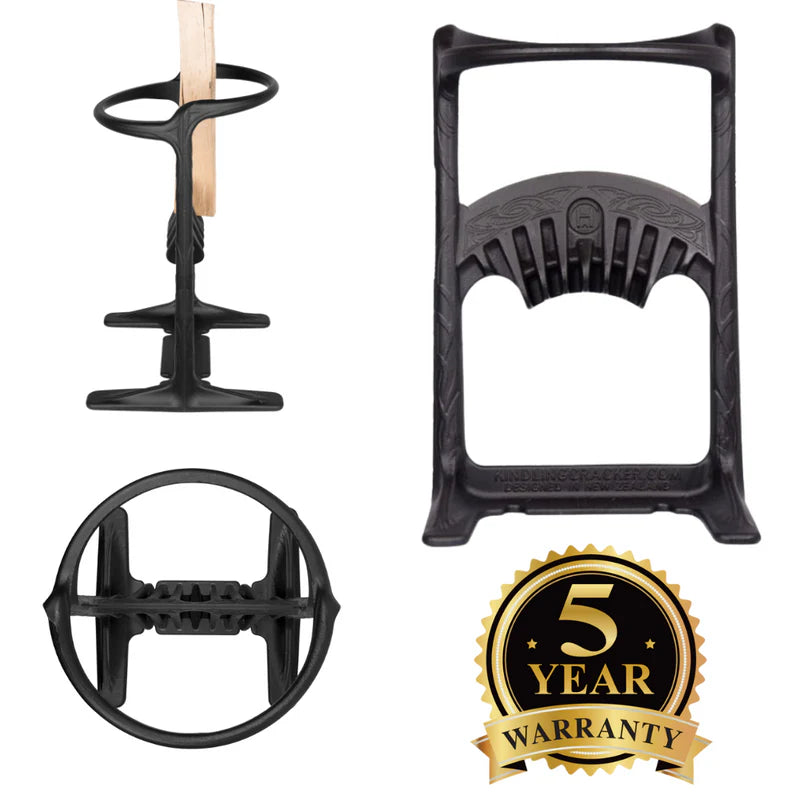 Kindling Cracker King Bundle – Large Cast Iron Firewood Splitter Set