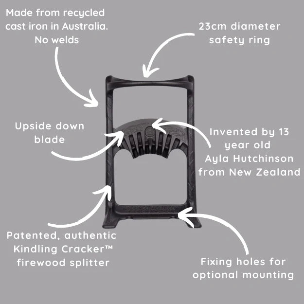 Kindling Cracker King Bundle – Large Cast Iron Firewood Splitter Set