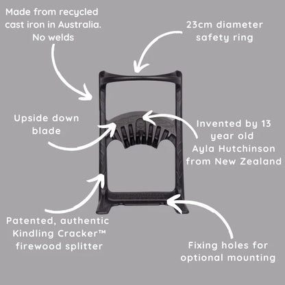 Kindling Cracker King Bundle – Large Cast Iron Firewood Splitter Set