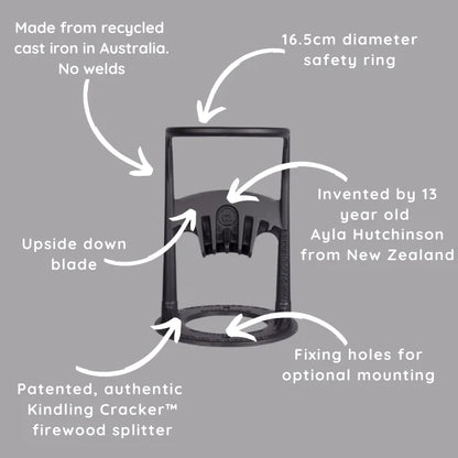 Kindling Cracker Original Bundle – Firewood Splitter Set with Hammer & Firelighters