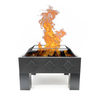HEAT Kvadrat Fire Bowl – Square Outdoor Wood Burner