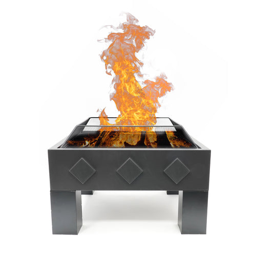 HEAT Kvadrat Fire Bowl – Square Outdoor Wood Burner