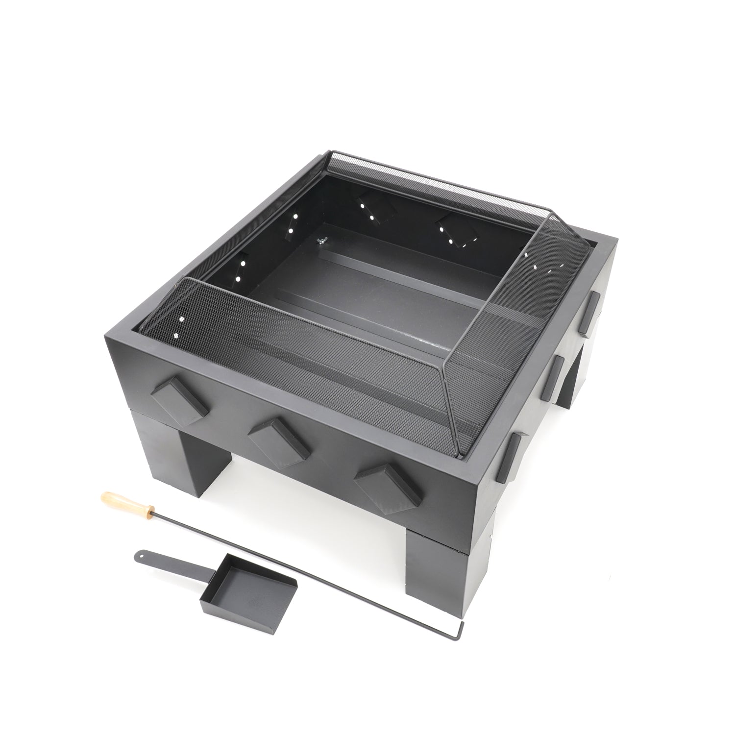 HEAT Kvadrat Fire Bowl – Square Outdoor Wood Burner