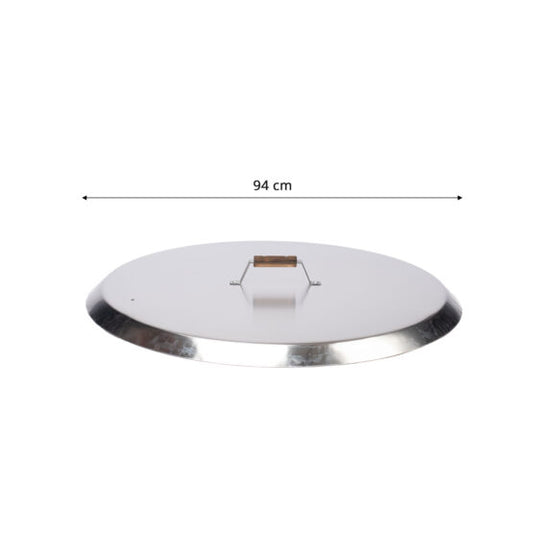 GrillSymbol 96cm Paella Pan Lid Aluminium Heat Retaining Cover