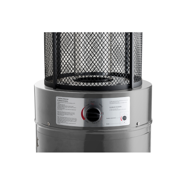 Lifestyle, Emporio, Gas Flame Pation Heater, Stainless Steel
