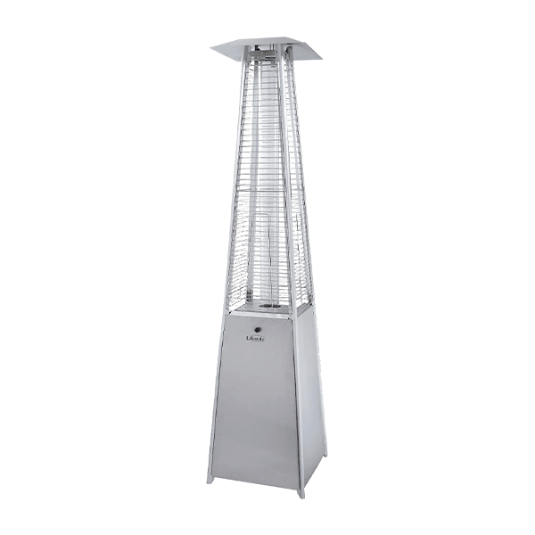 Lifestyle, Tahiti 11, Pyramid Flame Gas Patio Heater, Stainless Steel