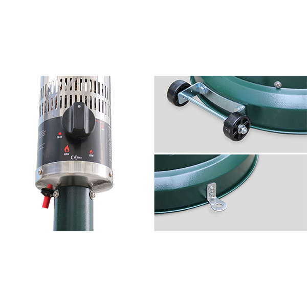 Lifestyle, Capri, Gas Patio Heater, Green