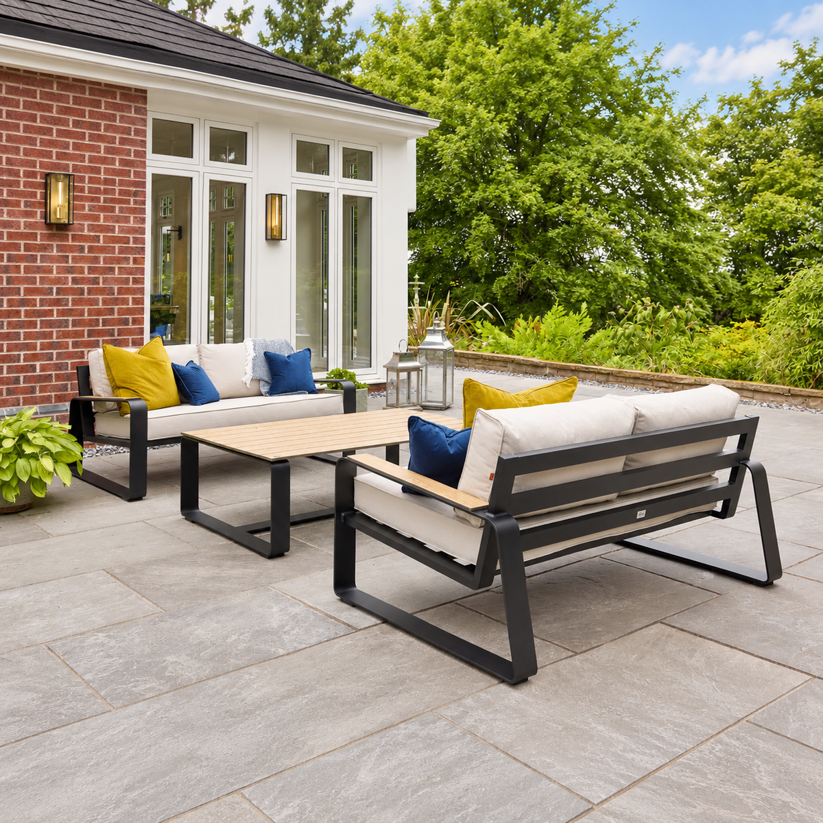 Hex Living Lounge Set Anthracite Grey | Premium Outdoor Furniture