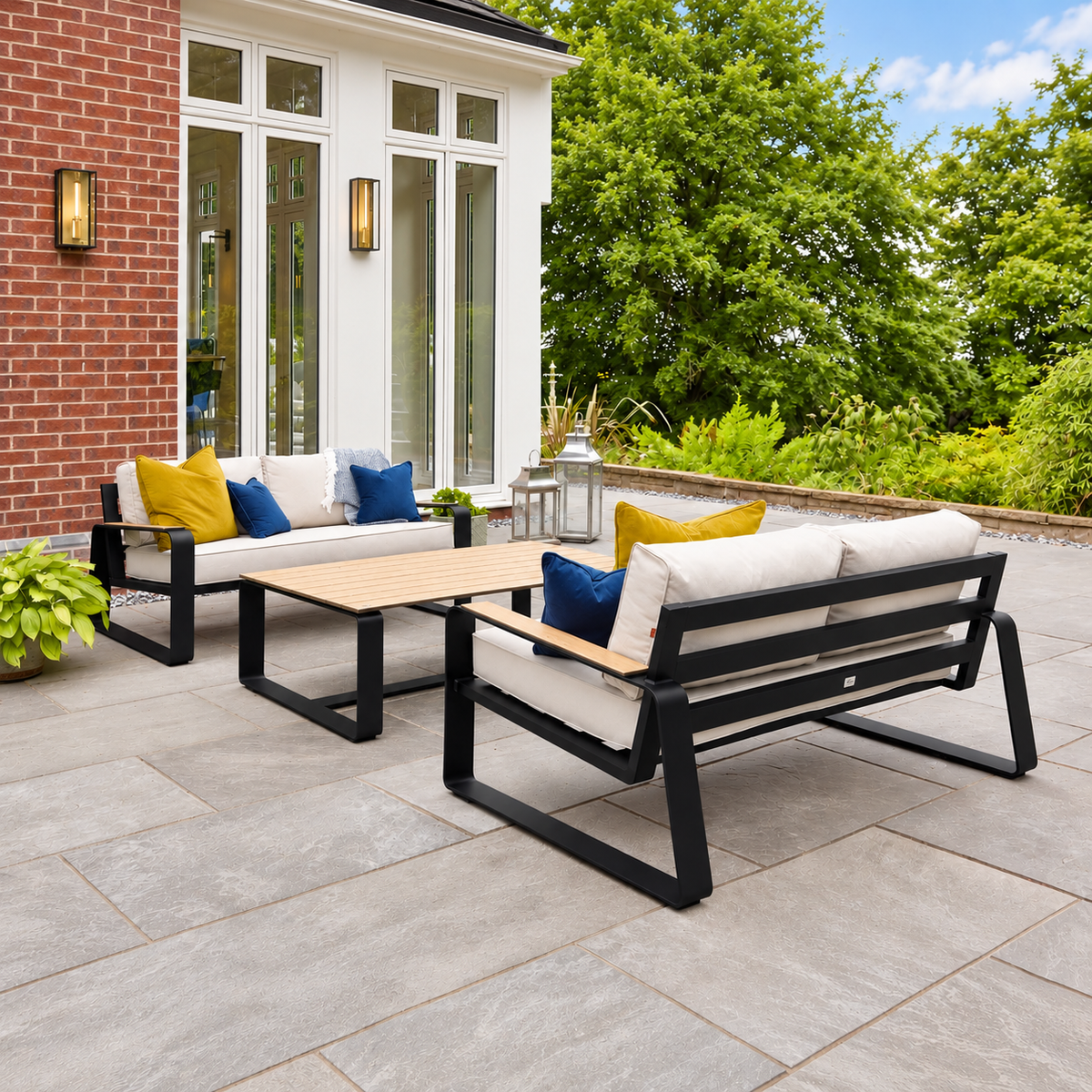 Hex Living Lounge Set Graphite Black | Premium Outdoor Furniture