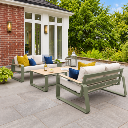 Hex Living Lounge Set Sage Green | Premium Outdoor Furniture