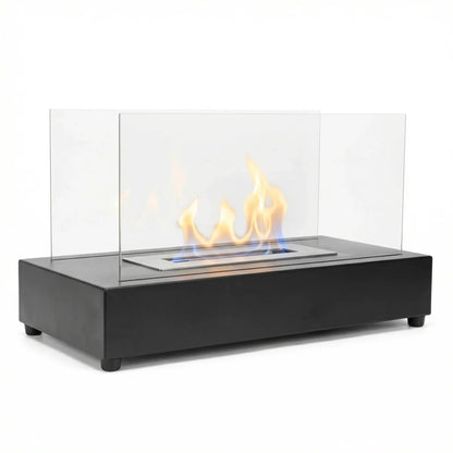 ScandiFlames Lambeth Black Tabletop Bioethanol Fireplace