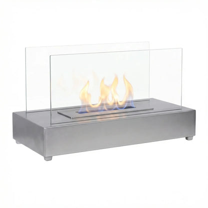 ScandiFlames Lambeth Steel Tabletop Bioethanol Fireplace