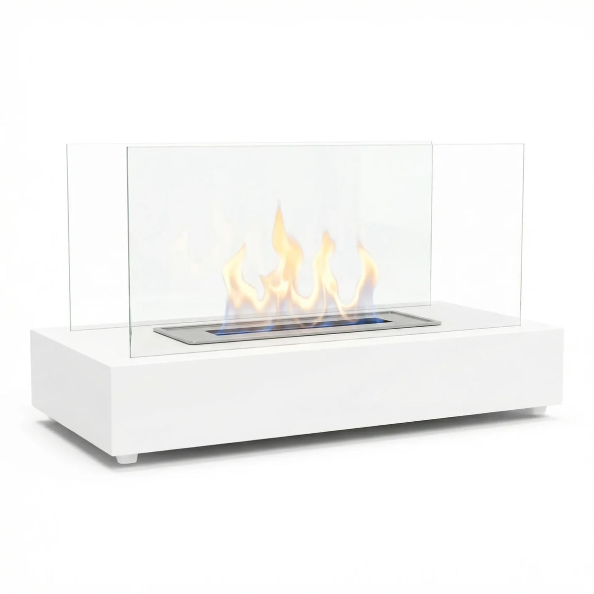 ScandiFlames Lambeth White Tabletop Bioethanol Fireplace