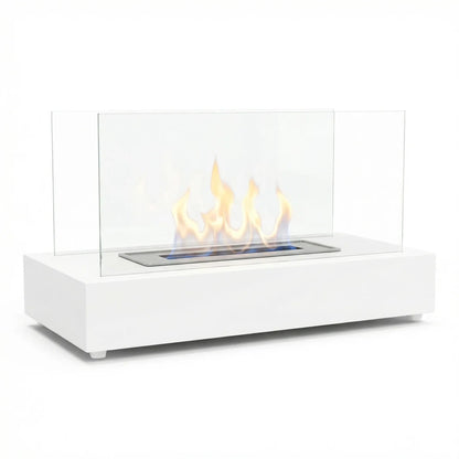 ScandiFlames Lambeth White Tabletop Bioethanol Fireplace