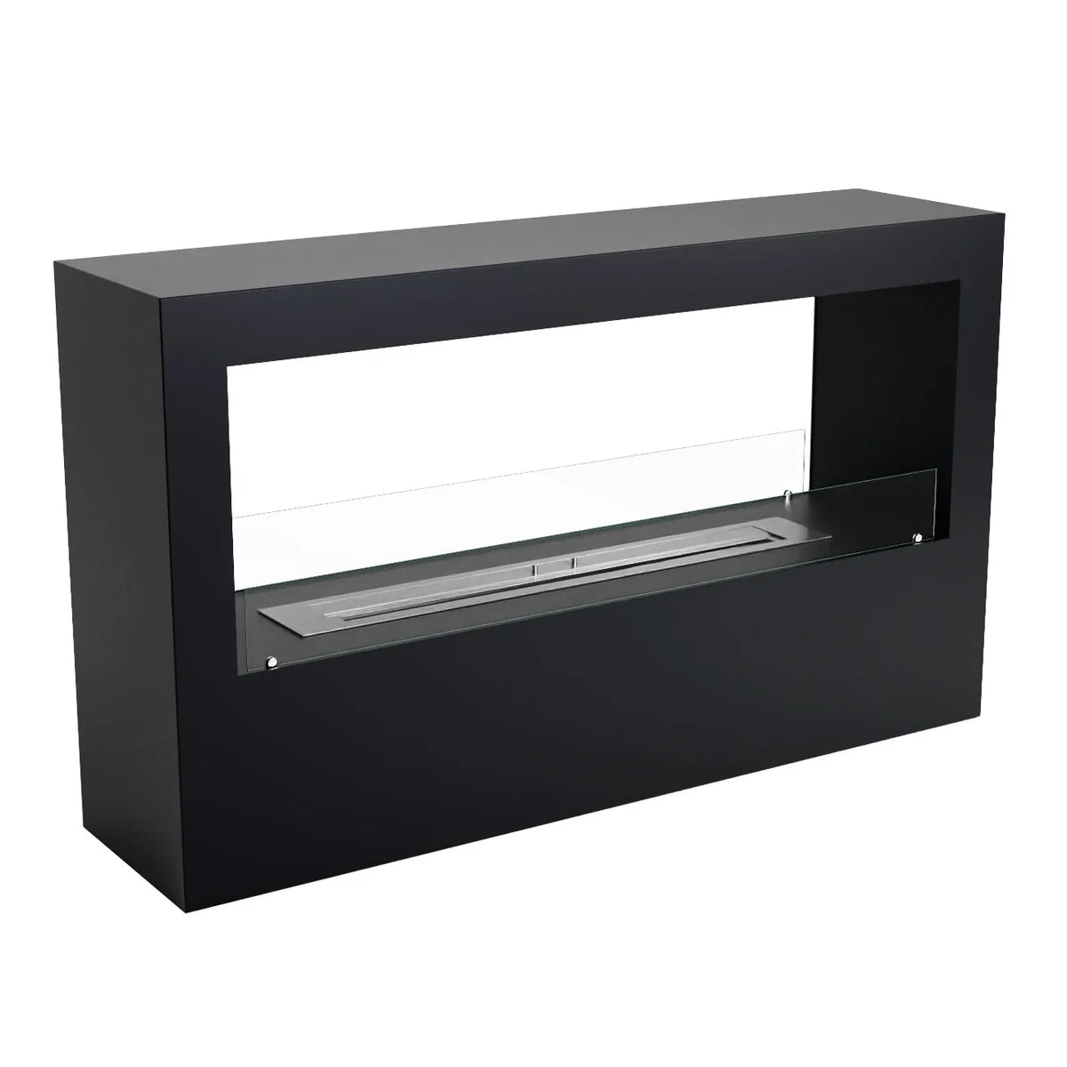 ScandiFlames Lansing XL Black Two Sided Bioethanol Fireplace