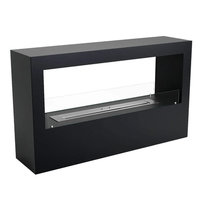 ScandiFlames Lansing XL Black Two Sided Bioethanol Fireplace