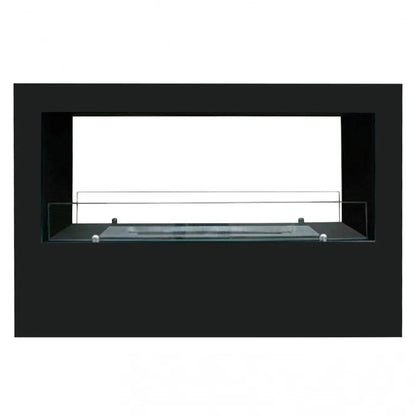 ScandiFlames Lansing XL Black Two Sided Bioethanol Fireplace