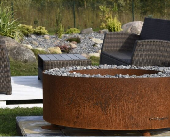 GrillSymbol Corten Steel Fire Pit Luna