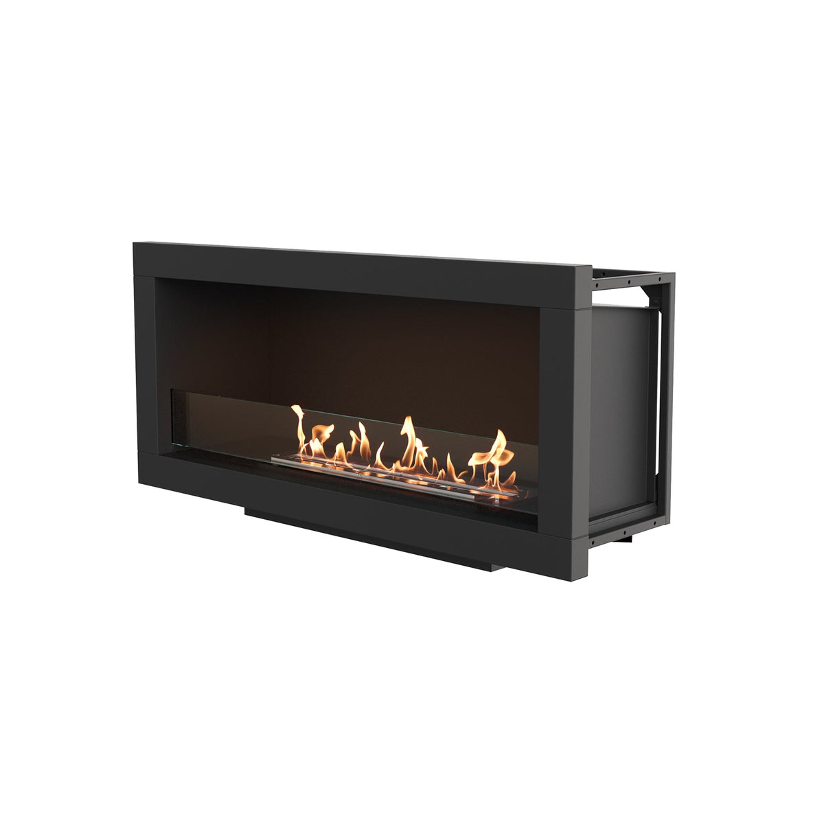 EcoSmart Frame 1000SS Built In Bioethanol Fireplace with Linear Flame