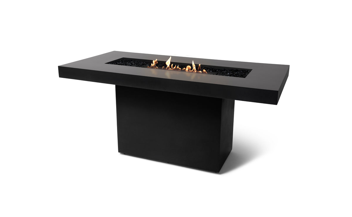 EcoSmart Gin 90 Bar Fire Pit Table with Smokeless Flame | Bioethanol Flame & Gas Burner Options