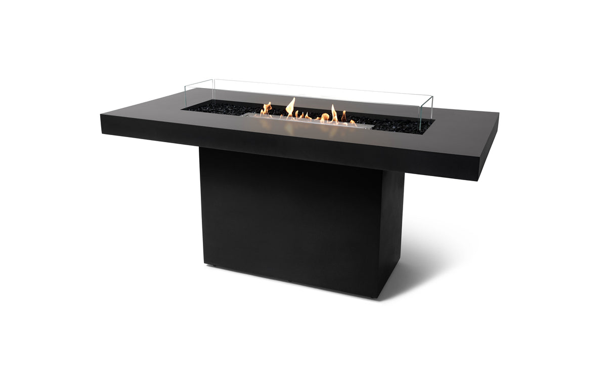 EcoSmart Gin 90 Bar Fire Pit Table with Smokeless Flame | Bioethanol Flame & Gas Burner Options