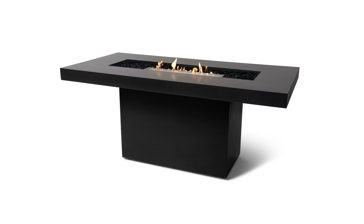 EcoSmart Gin 90 Bar Fire Pit Table with Smokeless Flame | Bioethanol Flame & Gas Burner Options