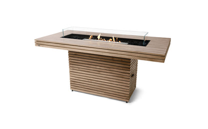 EcoSmart Gin 90 Bar Fire Pit Table with Smokeless Flame | Bioethanol Flame & Gas Burner Options