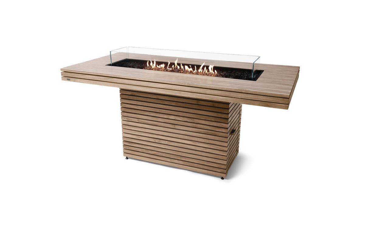 EcoSmart Gin 90 Bar Fire Pit Table with Smokeless Flame | Bioethanol Flame & Gas Burner Options
